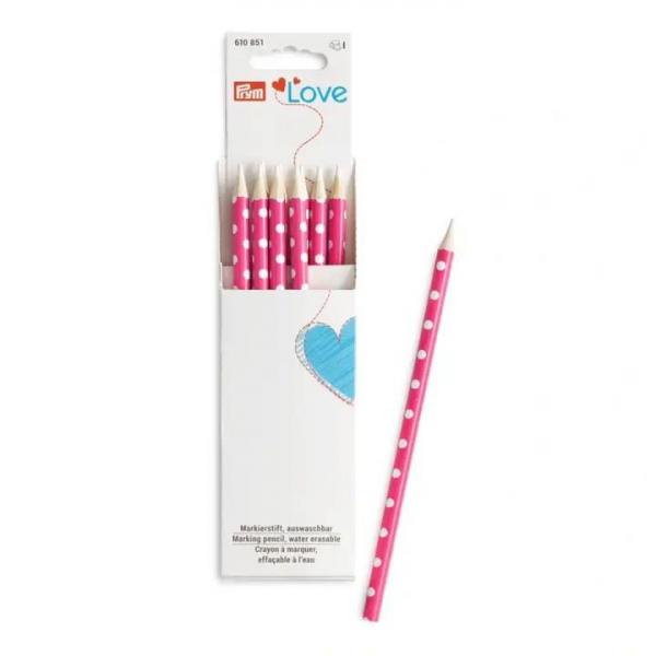 Markierstift Prym Love pink, weiße Markierung 610851